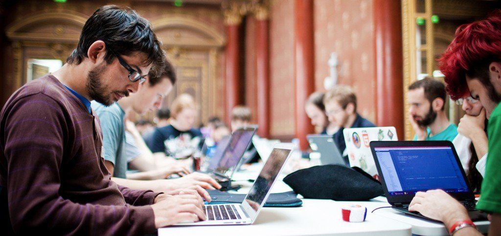 Een recente 'hack-a-thon' in''Parijs