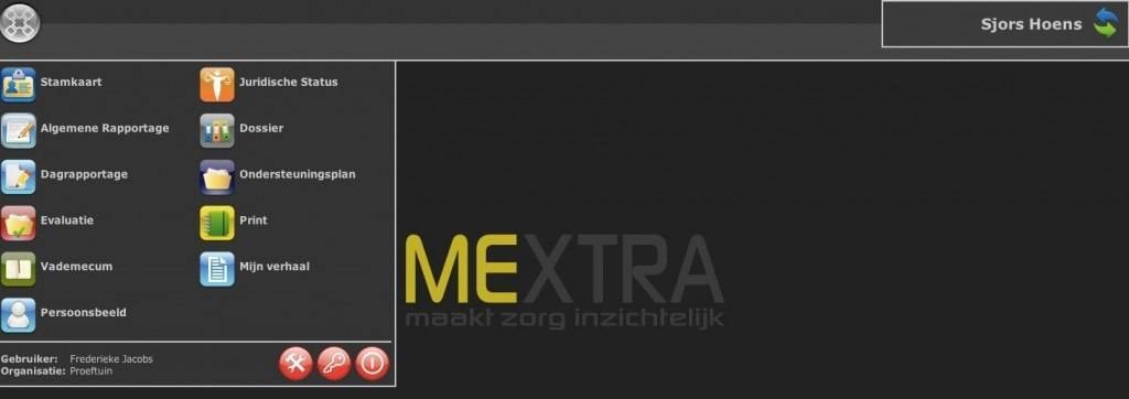 MeXtra dashboard