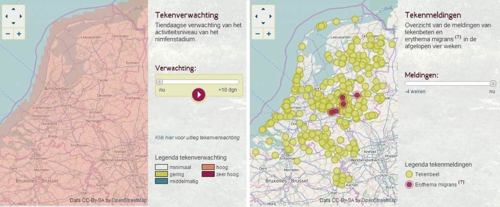 De Tekenbeet app van het RIVM