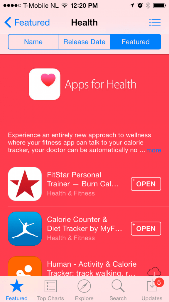 Apps for health