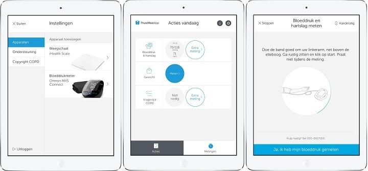 Het koppelen van de zelfmeetapparatuur en de ThuisMeetApp is een kwestie van seconden geworden