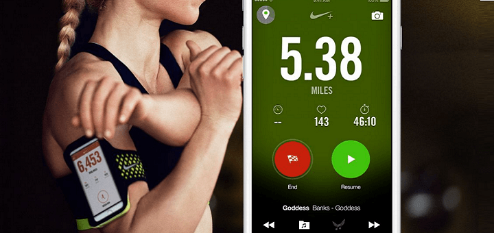 Nike+ Running app via Nike II