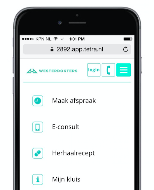 De nieuwe app van Westerdokters