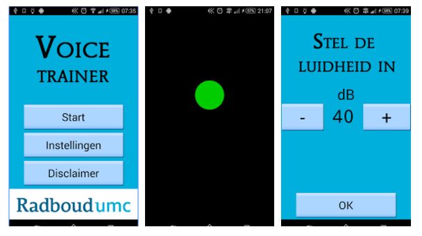 Voice Trainer app Radboudumc