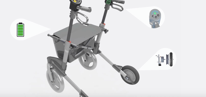 Elektrische rollator Ello