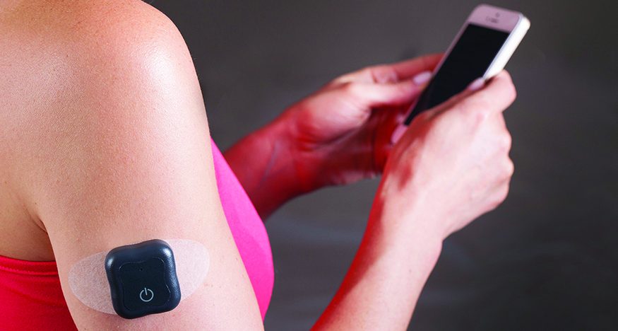 Roche Eversense zender op arm