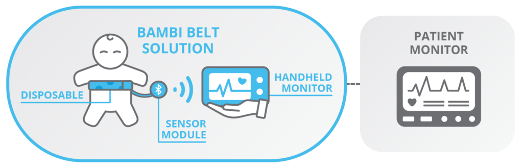 Bambi Belt systeem met sensor en beeldscherm