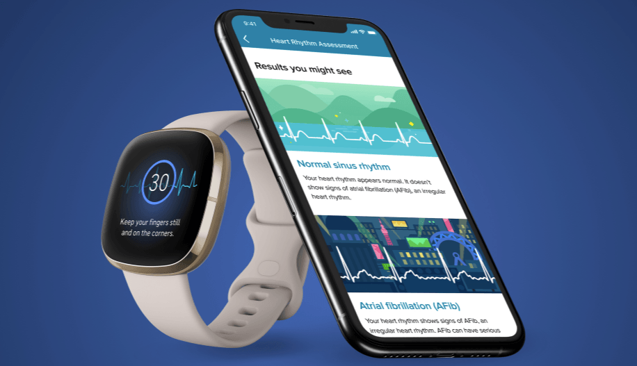 Fitbit ECG app wearable